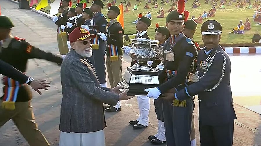 <div class="paragraphs"><p>NCC Karnataka-Goa Directorate wins prestigious PM's banner at R-Day Camp 2025.</p></div>