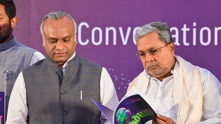 <div class="paragraphs"><p>Karnataka Chief Minister Siddaramaiah and state IT &amp; BT Minister Priyank Kharge.</p></div>