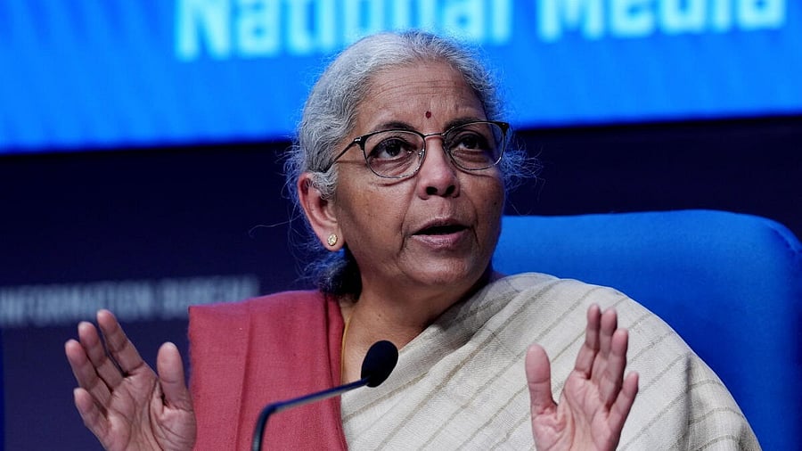 <div class="paragraphs"><p>Union Finance Minister Nirmala Sitharaman addresses a post-budget press conference, in New Delhi, Saturday, Feb. 1, 2025.</p></div>