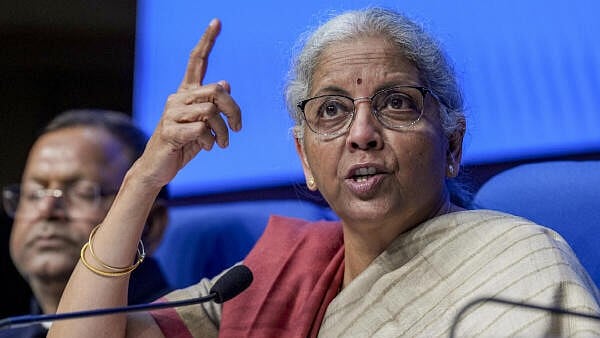 <div class="paragraphs"><p>Union Finance Minister Nirmala Sitharaman addresses a post-budget press conference, in New Delhi</p></div>