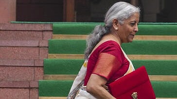 <div class="paragraphs"><p> Union Finance Minister Nirmala Sitharaman upon her arrival at the Parliament House complex to present the ‘Union Budget 2025-26’, in New Delhi, </p></div>
