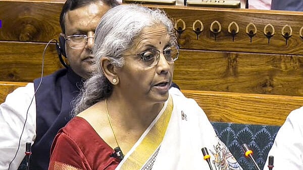<div class="paragraphs"><p>Union Finance Minister Nirmala Sitharaman presents the Union Budget 2025-26 in the Lok Sabha, in New Delhi on Saturday.&nbsp;</p></div>