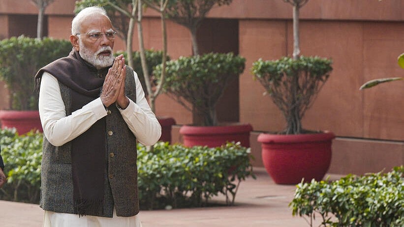 <div class="paragraphs"><p>Prime Minister Narendra Modi arrives to address the media on the first day of the Budget session of Parliament, in New Delhi, Friday, Jan. 31, 2025.</p></div>