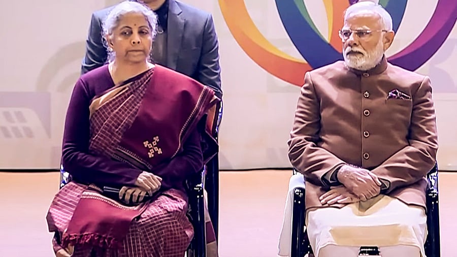 <div class="paragraphs"><p> Prime Minister Narendra Modi with Union Finance Minister Nirmala Sitharaman </p></div>