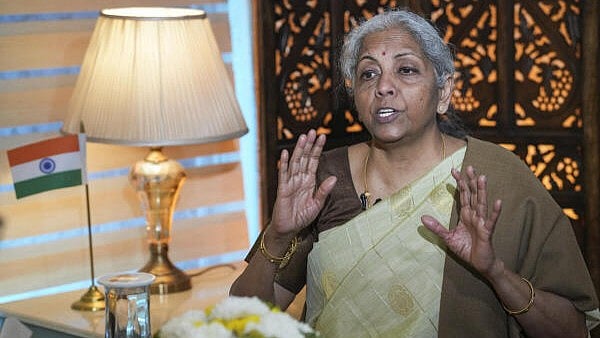 <div class="paragraphs"><p>Union Finance Minister Nirmala Sitharaman during an interview with PTI, in New Delhi, Sunday.</p></div>
