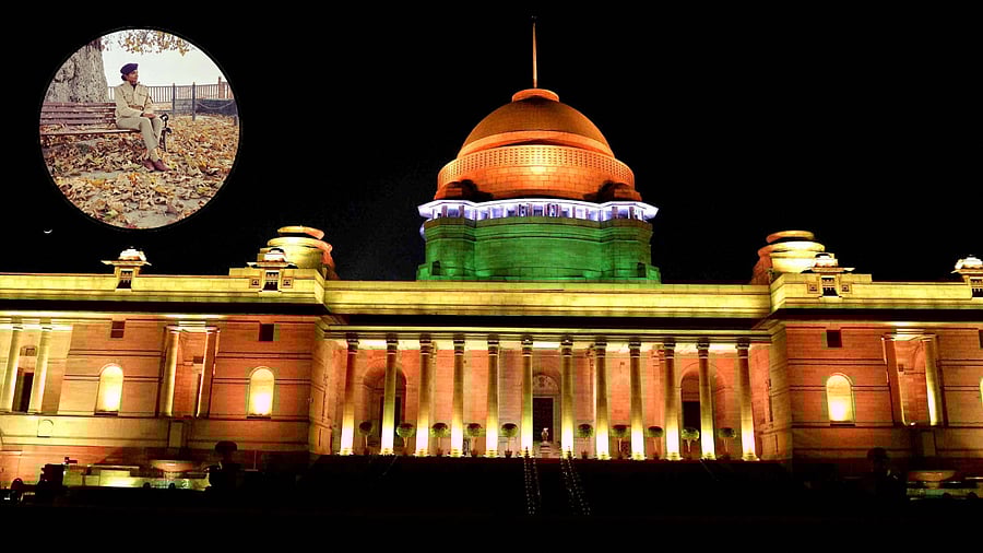 <div class="paragraphs"><p>Collage showing the Rashtrapati Bhavan and CRPF officer Poonam Gupta.</p></div>