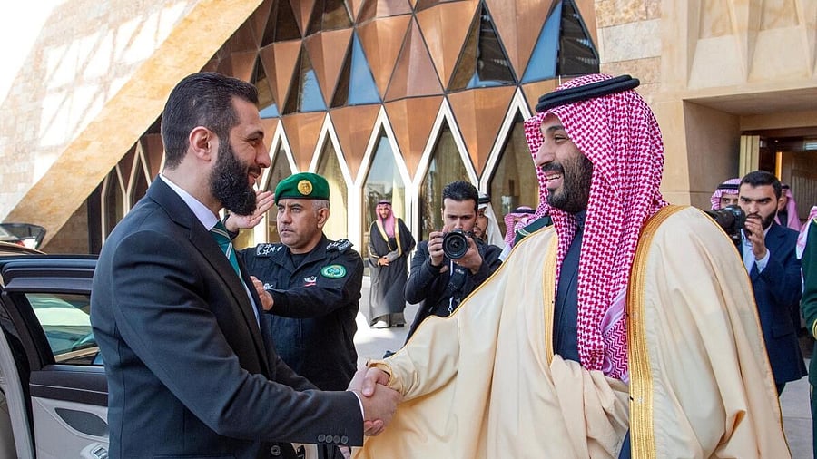 <div class="paragraphs"><p>Syria's newly appointed president for a transitional phase Ahmed al-Sharaa visits Riyadh.</p><p></p></div>