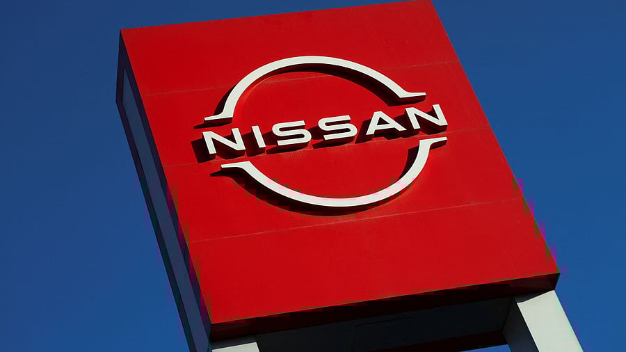 <div class="paragraphs"><p>The logo of Nissan. </p></div>