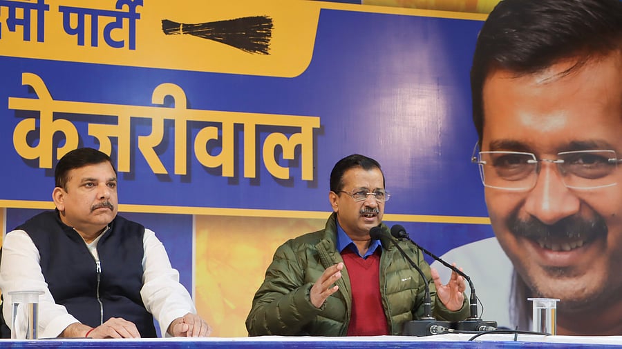 <div class="paragraphs"><p>AAP chief Arvind Kejriwal during a press conference in Delhi.</p></div>