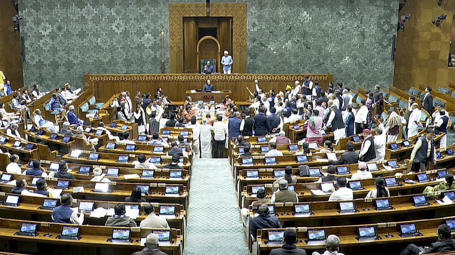 <div class="paragraphs"><p>Lok Sabha on Monday witnessed prolonged noisy protests by opposition parties demanding a discussion on the recent stampede at Maha Kumbh in Prayagraj and a list of those deceased.</p></div>