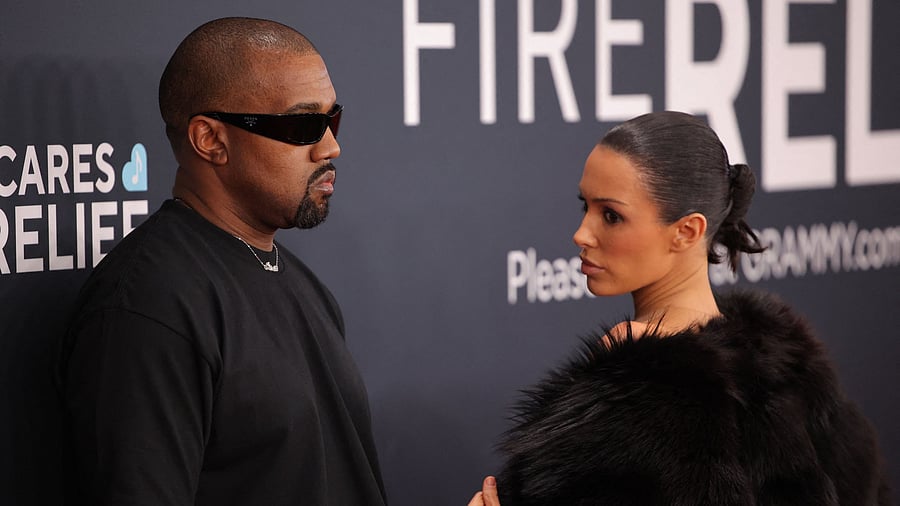 <div class="paragraphs"><p>Kanye West and Bianca Censori pose at the red carpet during the 67th Annual Grammy Awards in Los Angeles, California, US </p></div>