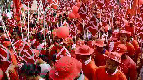 <div class="paragraphs"><p> CPI(M) party workers. Representative image. </p></div>