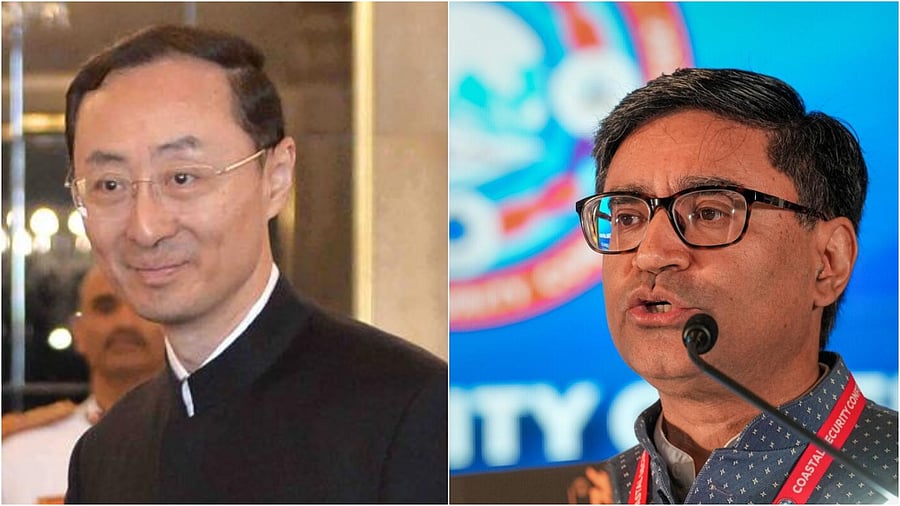 <div class="paragraphs"><p>China's Vice Foreign Minister Sun Weidong; India's Foreign Secretary Vikram Misri. Credit: PTI Photos</p></div>