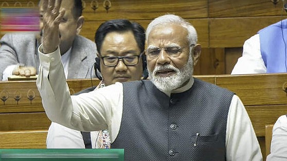 <div class="paragraphs"><p>Prime Minister Narendra Modi replies to the Motion of Thanks to President’s address in the Lok Sabha during the Budget session of Parliament, in New Delhi, Tuesday, Feb. 4, 2025</p></div>