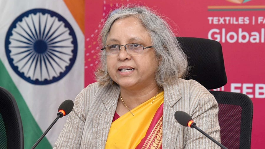 <div class="paragraphs"><p>Textiles Secretary Neelam Shami Rao</p></div>