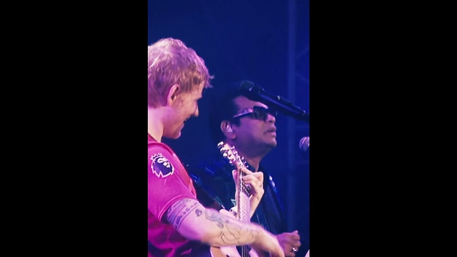 <div class="paragraphs"><p>Ed Sheeran and A R Rahman</p></div>