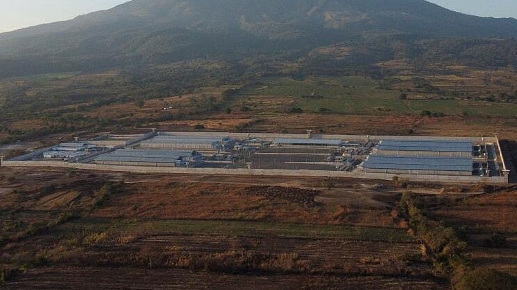 <div class="paragraphs"><p> A general view of the 'Terrorism Confinement Center' (CECOT) prison complex in El Salvador.</p></div>