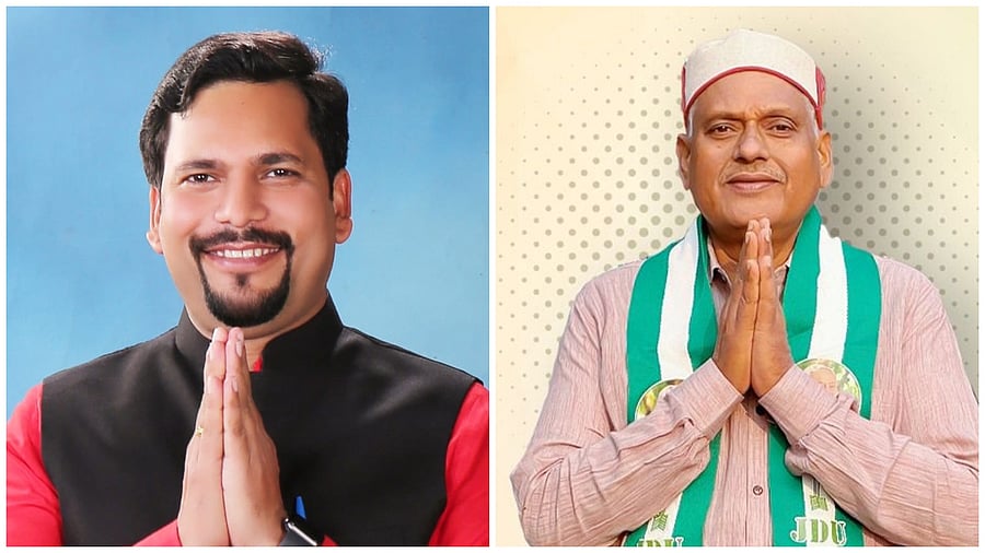 <div class="paragraphs"><p>Aam Aadmi Party (AAP) candidate Sanjeev Jha; Janta United (United) (JDU) candidate Shailendra Kumar</p></div>