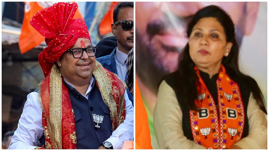 <div class="paragraphs"><p>BJP's Harish Khurana; Shikha Roy</p></div>
