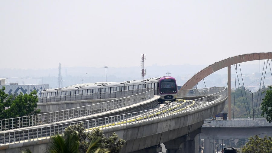 <div class="paragraphs"><p>Representative image of a Namma Metro train.&nbsp;</p></div>