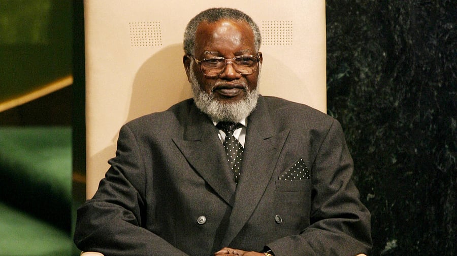 <div class="paragraphs"><p>Sam Nujoma, the former President of Namibia.</p></div>
