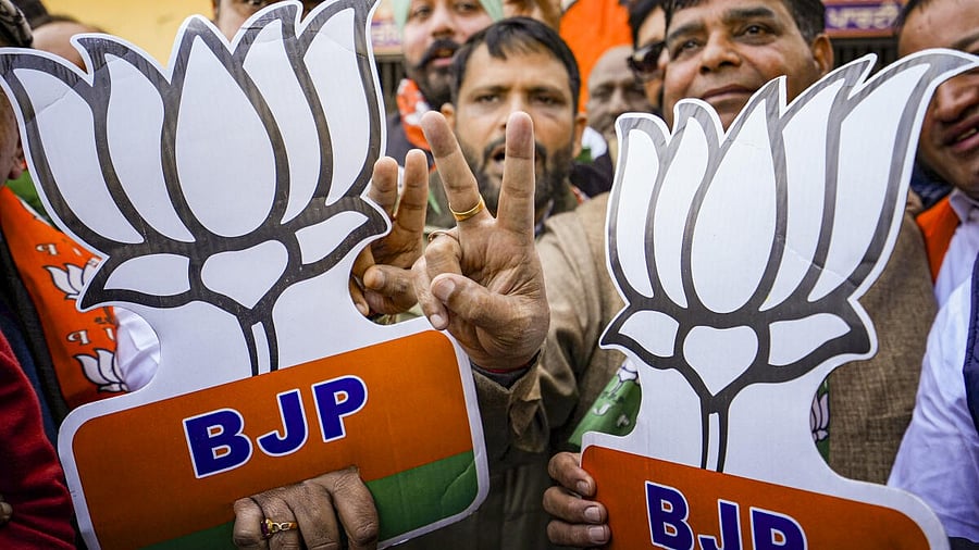 <div class="paragraphs"><p>BJP supporters in Delhi </p></div>