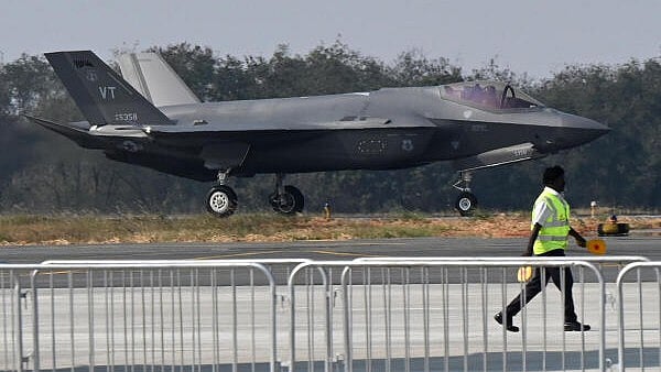 <div class="paragraphs"><p>Pacific Air Forces (PACAF) F35 fighter jets arrive at the Yelahanka Airbase ahead of Aero India 2025 in Bengaluru.</p></div>