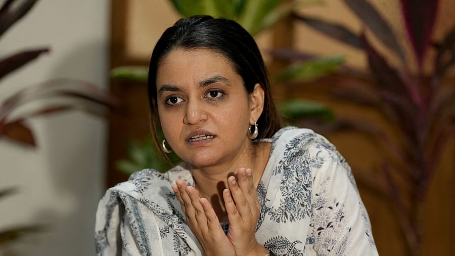 <div class="paragraphs"><p>Director Payal Kapadia gestures during her interview with Reuters inside a college premises in Mumbai, India, December 21, 2024. </p></div>