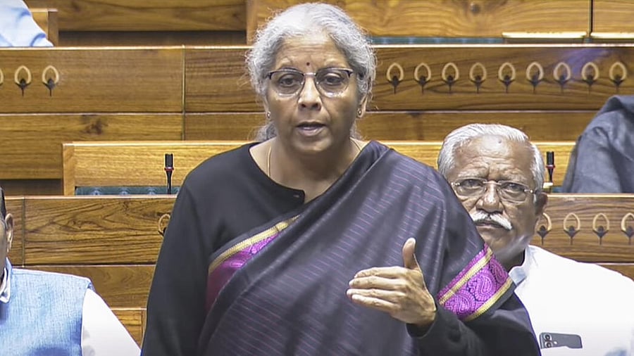 <div class="paragraphs"><p>Finance Minister Nirmala Sitharaman speaks in the Lok Sabha during the Budget session of Parliament, in New Delhi, Monday, Feb. 10, 2025.</p></div>