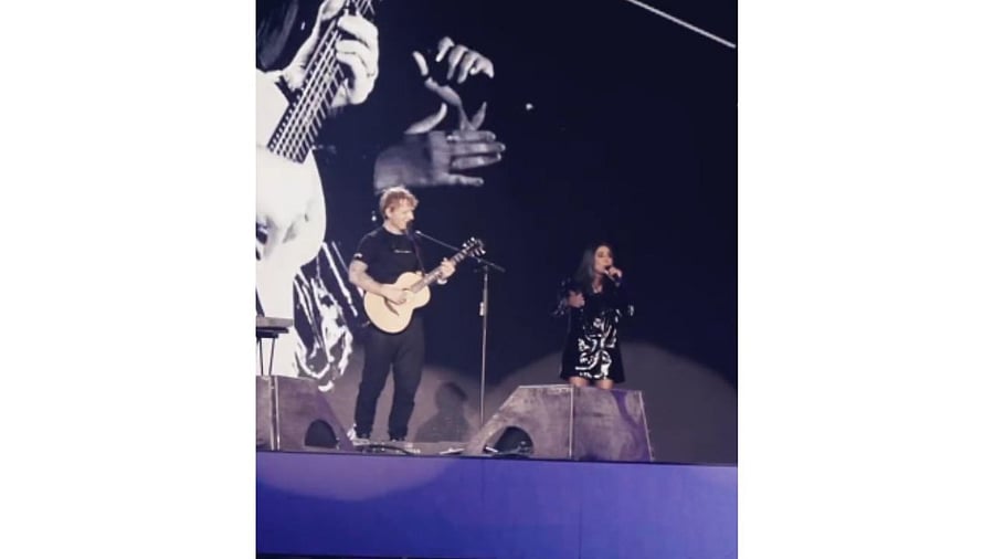 <div class="paragraphs"><p>Ed Sheeran and Shilpa Rao</p></div>