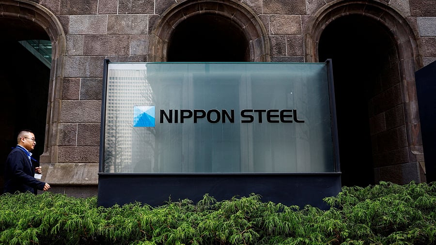 <div class="paragraphs"><p>Nippon Steel logo is displayed at the company's headquarters in Tokyo, Japan, </p></div>
