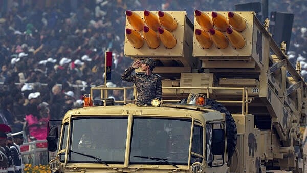 <div class="paragraphs"><p>Indian Army's Pinaka missile system during the 75th Republic Day parade</p></div>