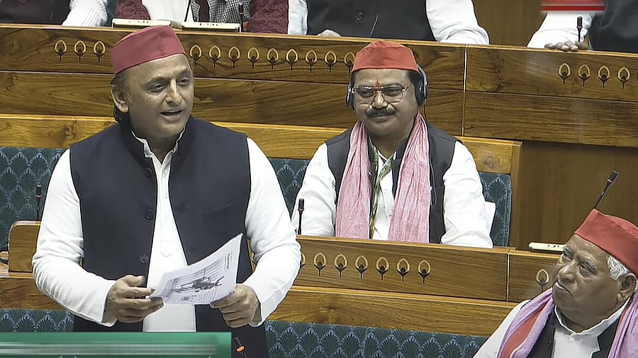 <div class="paragraphs"><p>Samajwadi Party MP Akhilesh Yadav speaks in the Lok Sabha during the Budget session of Parliament, in New Delhi</p></div>