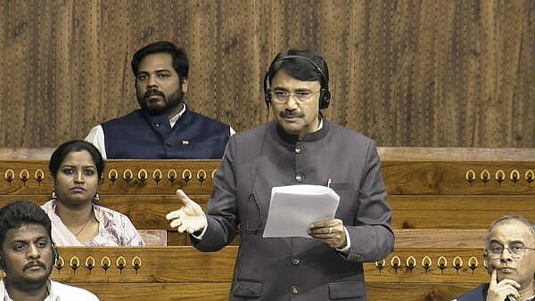 <div class="paragraphs"><p>Congress MP G Kumar Naik speaks in the Lok Sabha during the Budget session of Parliament, in New Delhi, on Monday.</p></div>