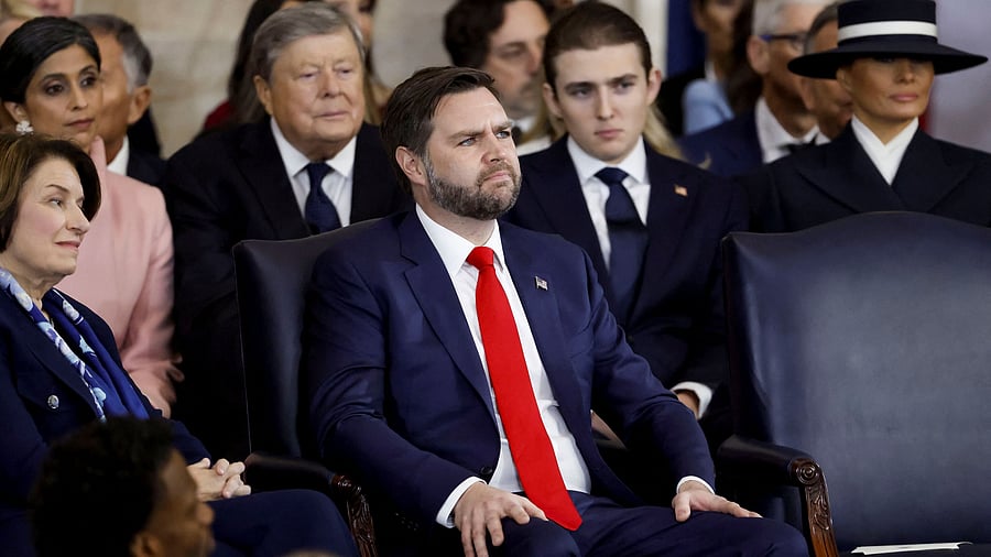 <div class="paragraphs"><p>US Vice President JD Vance during US President Donald Trump’s inauguration as the 47th President of the United States in the rotunda of the United States Capitol in Washington, DC, USA, 20 January 2025.     </p></div>