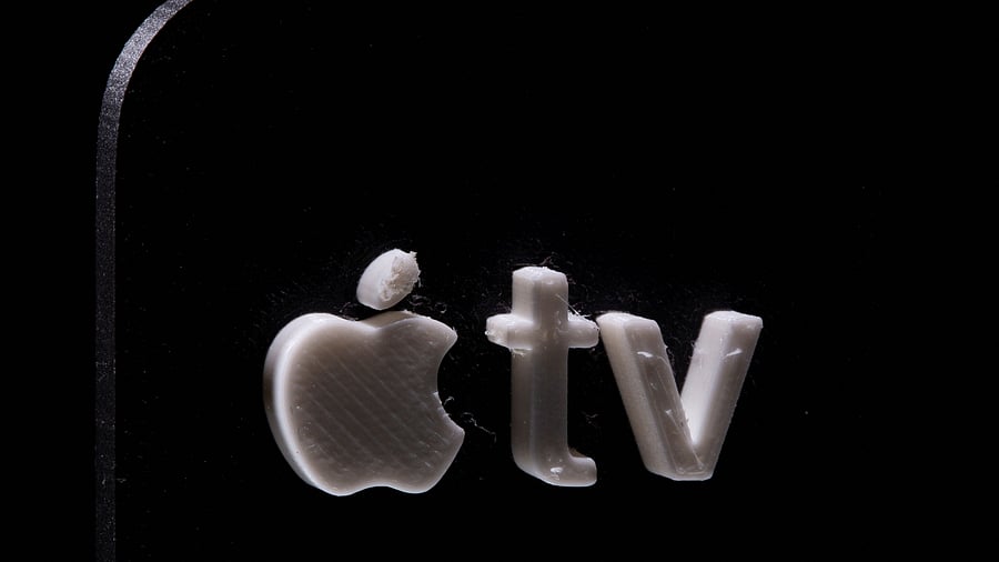 FILE PHOTO: A 3D printed Apple TV logo is seen in this illustration picture taken May 4, 2021. REUTERS/Dado Ruvic/Illustration/File Photo