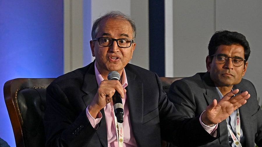 <div class="paragraphs"><p>Narayana Hrudayalaya Chairman and a well known cardiac surgeon Dr Devi Prasad Shetty talks on 'India's Next Innovation Powerhouse: Karnataka’s Blueprint for KWIN City'at Invest Karnataka 2025, on Thursday. </p></div>