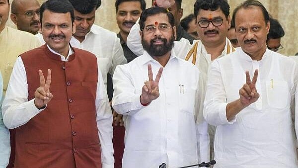 <div class="paragraphs"><p>L-R:&nbsp;Devendra Fadnavis,&nbsp;Eknath Shinde, and Ajit Pawar.</p></div>