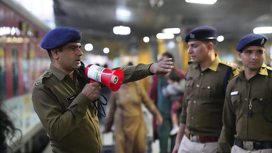 <div class="paragraphs"><p>Security at New Delhi railway station.</p></div>