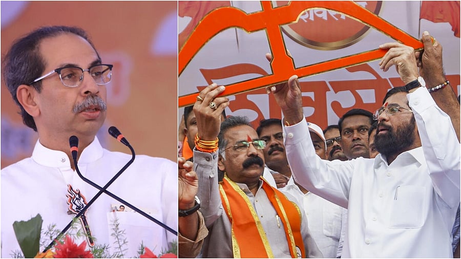 <div class="paragraphs"><p>Shiv Sena (UBT) chief Uddhav Thackeray(L) and Maharashtra deputy CM Eknath Shinde</p></div>