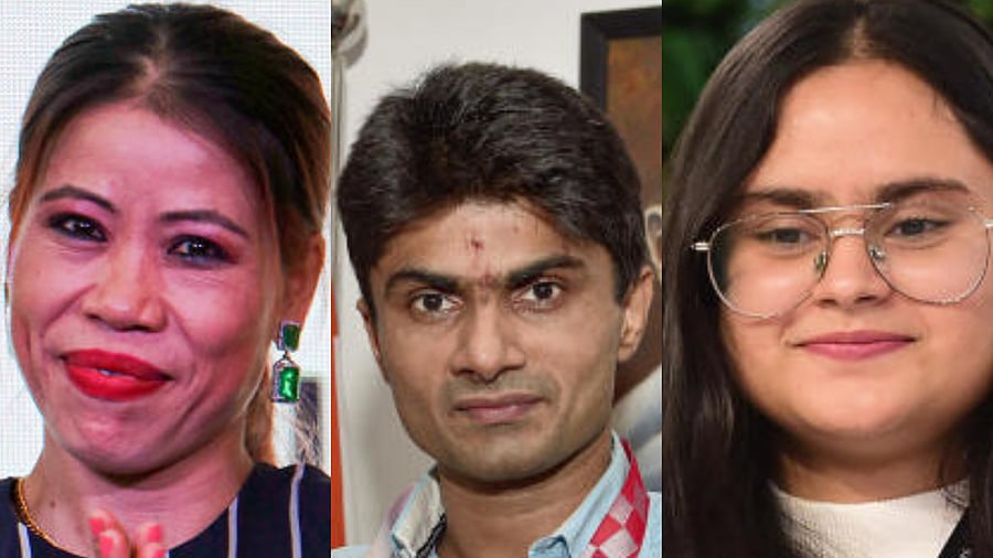 <div class="paragraphs"><p>Mary Kom, Lekhara, Suhas</p></div>