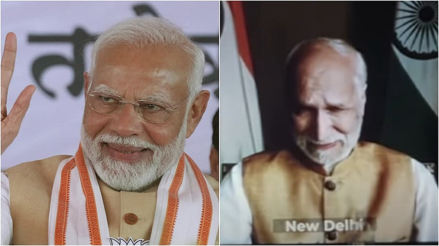 <div class="paragraphs"><p>PM Modi (L) and screengrab from the movie</p></div>