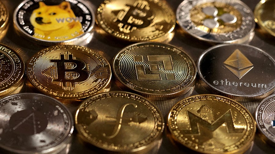 <div class="paragraphs"><p>Representations of cryptocurrencies are seen in this illustration.&nbsp;</p></div>