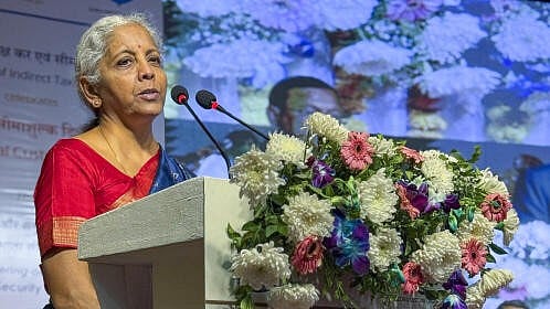 <div class="paragraphs"><p>Union Finance Minister Nirmala Sitharaman addresses the audience during the International Customs Day Celebration 2025 at Nhava Sheva Port in Mumbai, Maharashtra.</p></div>