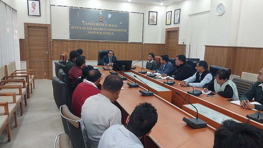 <div class="paragraphs"><p>Officials chairing a meeting to discuss preparations for Advantage Assam 2.0.&nbsp;</p></div>