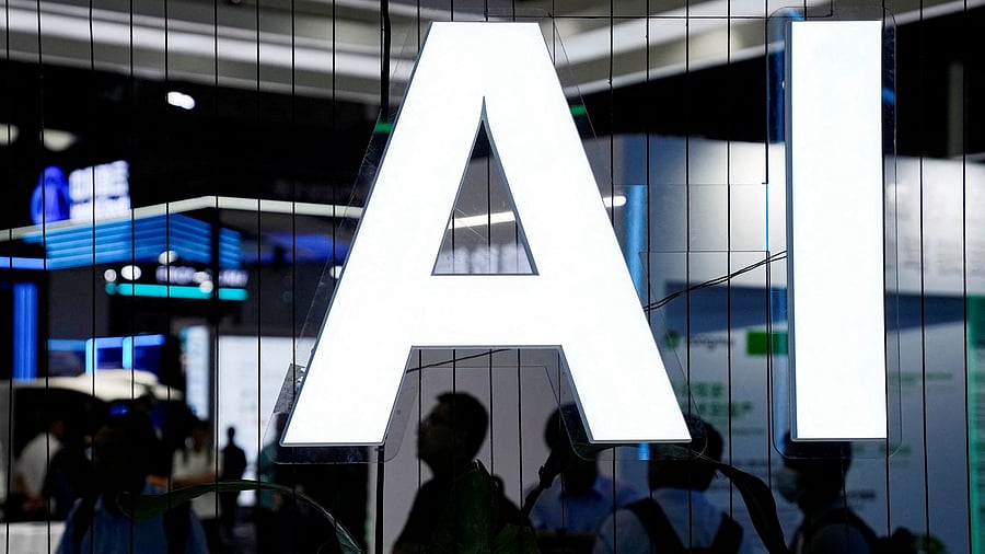 <div class="paragraphs"><p> An AI (Artificial Intelligence) sign is seen at the World Artificial Intelligence Conference (WAIC) in Shanghai, China July 6, 2023.</p></div>