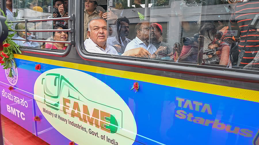 <div class="paragraphs"><p>An electric bus that the BMTC leased under the previous FAME scheme of the Ministry of Heavy Industries. </p></div>