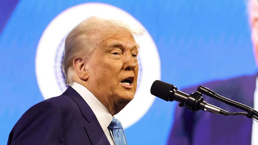 <div class="paragraphs"><p>US President Donald Trump speaks at an FII Priority Saudi Investment summit in Miami, Florida, US, February 19, 2025.  </p></div>