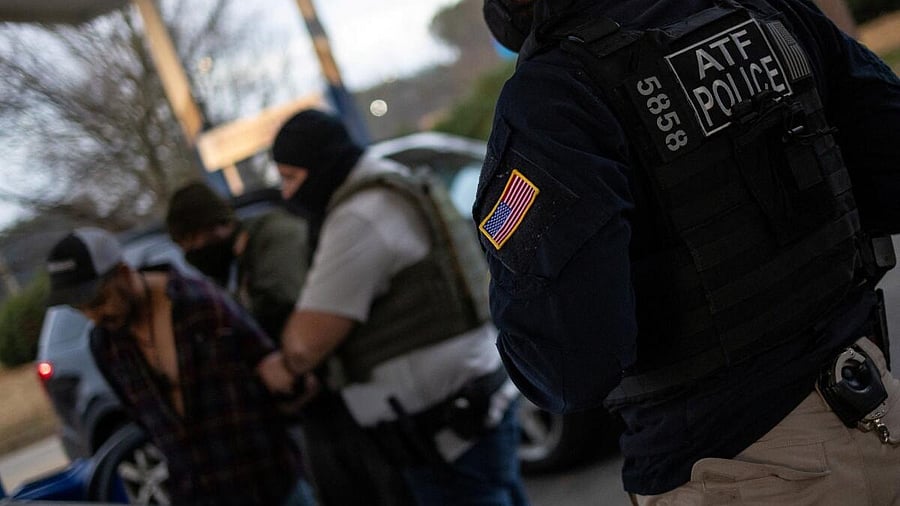 <div class="paragraphs"><p>A 47-year-old Mexican man with three convictions for driving under the influence, is arrested by federal law enforcement agents led by U.S. Immigration and Customs Enforcement in Rex, south of Atlanta, Georgia, February 5, 2025.</p></div>