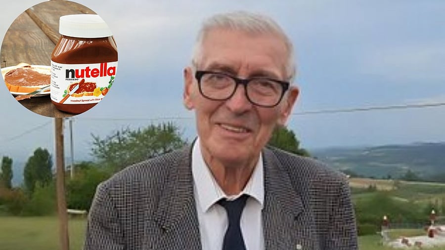 <div class="paragraphs"><p>Francesco Rivela and a representative image of a bottle of Nutella hazelnut cocoa spread.</p></div>